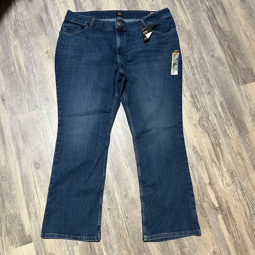 NWT Lee Legendary Bootcut Jeans Womens 22W Compass Blue Medium Wash Mid Rise